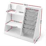 Darrahopens Baby & Kids > Kid's Furniture > Kid's Bookcases & Shelves Keezi Kids Bookshelf Wood Bookcase Toddler Toys Storage Rack Display Shelves