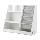 Darrahopens Baby & Kids > Kid's Furniture > Kid's Bookcases & Shelves Keezi Kids Bookshelf Wood Bookcase Toddler Toys Storage Rack Display Shelves