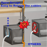 Darrahopens Baby & Kids > Kid's Furniture > Kid's Bookcases & Shelves No-Drill Wire Organizer Under-Desk Cable Tray