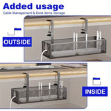 Darrahopens Baby & Kids > Kid's Furniture > Kid's Bookcases & Shelves No-Drill Wire Organizer Under-Desk Cable Tray