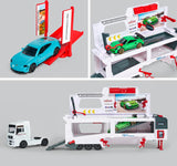 Darrahopens Baby & Kids > Kid's Furniture > Kid's Dressers, Cupboards & Wardrobes MAN TGX Porsche Experience Truck and 2 Cars 911 GT3 Taycan Playset
