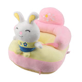 Darrahopens Baby & Kids > Kid's Furniture > Kid's Tables, Chairs & Seats Baby Sofa Chair Floor Support Seat Bluetooth Plush Cute Cartoon Animal Adjustable Baby Learn to Sit Up Chair with USB Cable for Toddlers Boys Girls Bunny In Australia - Darrahopens