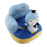 Darrahopens Baby & Kids > Kid's Furniture > Kid's Tables, Chairs & Seats Cartoon Baby Support Seat Plush Adjustable Stable Children Learn Sitting Seat for Home Blue Penguin In Australia - Darrahopens