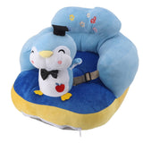 Darrahopens Baby & Kids > Kid's Furniture > Kid's Tables, Chairs & Seats Cartoon Baby Support Seat Plush Adjustable Stable Children Learn Sitting Seat for Home Blue Penguin In Australia - Darrahopens