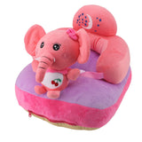 Darrahopens Baby & Kids > Kid's Furniture > Kid's Tables, Chairs & Seats Cartoon Baby Support Seat Plush Adjustable Stable Children Learn Sitting Seat for Home Calf Elephant In Australia - Darrahopens