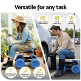 Darrahopens Baby & Kids > Kid's Furniture > Kid's Tables, Chairs & Seats Gardeon Garden Cart Seat with Wheels, Rolling Work Stool with Tool Storage Tray, 440lbs (200kg) Heavy Duty Capacity Garden Stool for Outdoor Yard Work, Car Detailing, and Garage Maintenance, Blue/Black