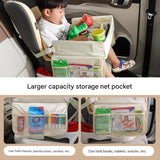 Darrahopens Baby & Kids > Kid's Furniture > Kid's Tables, Chairs & Seats Kids Car Seat Travel Tray - Waterproof Lap Desk with Storage Pockets (Beige bunny - Round)