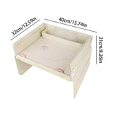 Darrahopens Baby & Kids > Kid's Furniture > Kid's Tables, Chairs & Seats Kids Car Seat Travel Tray - Waterproof Lap Desk with Storage Pockets (Beige bunny - Round)