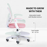 Darrahopens Baby & Kids > Kid's Furniture > Kid's Tables, Chairs & Seats Kids Desk Chair - Children Office Study Seat with Footrest CILO - Pink