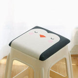 Darrahopens Baby & Kids > Kid's Furniture > Kid's Tables, Chairs & Seats Square bar stool cushion with fastening straps, breathable and non-slip square chair pad, 28*28*3.5 cm memory foam children's stool cushion (Goose design)