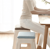 Darrahopens Baby & Kids > Kid's Furniture > Kid's Tables, Chairs & Seats Square bar stool cushion with ties, breathable and non-slip square chair pad, 28*28*3.5 cm memory foam children's stool cushion (crab design)