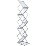 Darrahopens Baby & Kids > Kid's Furniture > Kid's Tables, Chairs & Seats VEVOR Literature Rack, 6 Pockets, Pop up Aluminum Magazine Rack, Lightweight Catalog Holder Stand w/Carrying Bag for Living Room, Hotel, Trade Show, Exhibition, Office