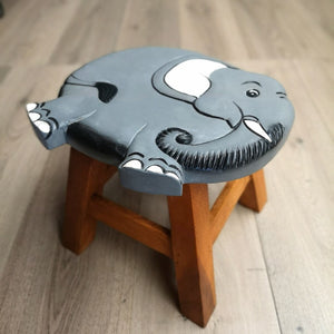 Darrahopens Baby & Kids > Kid's Furniture Kids Wooden Stool Elephant