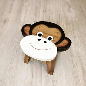 Darrahopens Baby & Kids > Kid's Furniture Kids Wooden Stool Monkey