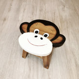 Darrahopens Baby & Kids > Kid's Furniture Kids Wooden Stool Monkey