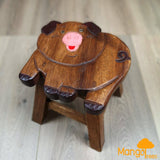 Darrahopens Baby & Kids > Kid's Furniture Kids Wooden Stool Pig
