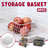 Darrahopens Baby & Kids > Kid's Furniture > Toy Boxes 4pcs Fruit Basket Storage Baskets for Kitchen Organization Home Storage Solution