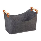 Darrahopens Baby & Kids > Kid's Furniture > Toy Boxes Felt Firewood Storage Basket Tote Bag Large Felt Basket for Firewood Wood Holder
