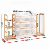 Darrahopens Baby & Kids > Kid's Furniture > Toy Boxes Keezi 3-in-1 Kids Toy Storage Organiser with 12 Bins, Shelves & Animal Storage In Australia - Darrahopens