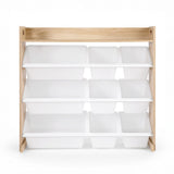 Darrahopens Baby & Kids > Kid's Furniture > Toy Boxes Keezi Kids Toy Box 9 Bins Bookshelf Organiser Display Shelf Storage Rack Wooden