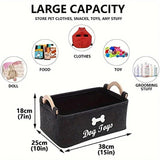 Darrahopens Baby & Kids > Kid's Furniture > Toy Boxes Large Felt Storage Basket for Dog Toys Dirty Clothes Sundries Home Organizer