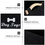 Darrahopens Baby & Kids > Kid's Furniture > Toy Boxes Large Felt Storage Basket for Dog Toys Dirty Clothes Sundries Home Organizer