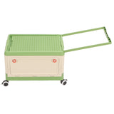 Darrahopens Baby & Kids > Kid's Furniture > Toy Boxes Rolling Toy Storage Bin Toy Storage Organizer Bin with Lid Wheels Children Building Blocks Organizer Green In Australia - Darrahopens