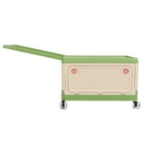 Darrahopens Baby & Kids > Kid's Furniture > Toy Boxes Rolling Toy Storage Bin Toy Storage Organizer Bin with Lid Wheels Children Building Blocks Organizer Green In Australia - Darrahopens