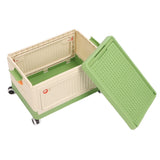Darrahopens Baby & Kids > Kid's Furniture > Toy Boxes Rolling Toy Storage Bin Toy Storage Organizer Bin with Lid Wheels Children Building Blocks Organizer Green In Australia - Darrahopens
