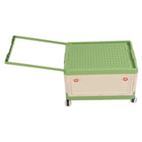 Darrahopens Baby & Kids > Kid's Furniture > Toy Boxes Rolling Toy Storage Bin Toy Storage Organizer Bin with Lid Wheels Children Building Blocks Organizer Green In Australia - Darrahopens