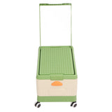 Darrahopens Baby & Kids > Kid's Furniture > Toy Boxes Rolling Toy Storage Bin Toy Storage Organizer Bin with Lid Wheels Children Building Blocks Organizer Green In Australia - Darrahopens