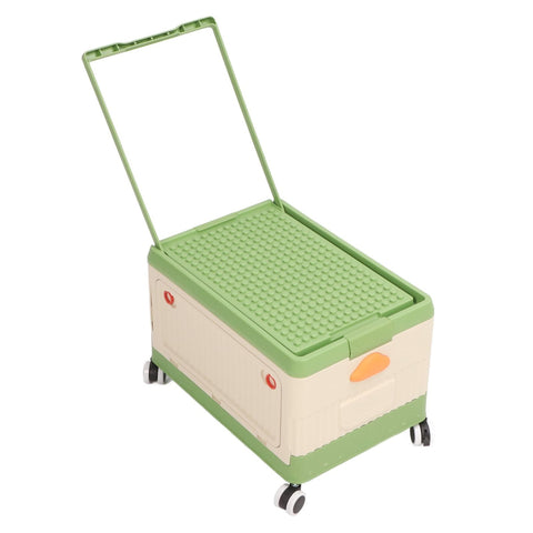 Darrahopens Baby & Kids > Kid's Furniture > Toy Boxes Rolling Toy Storage Bin Toy Storage Organizer Bin with Lid Wheels Children Building Blocks Organizer Green In Australia - Darrahopens