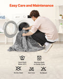 Darrahopens Baby & Kids > Kid's Furniture > Toy Boxes VEVOR Weighted Blanket, 9 kg, 1524 x 2032 mm Queen Size, Sherpa Fleece Heavy Blanket with Glass Beads, Soft Warm Cozy Fluffy Touch, for 90-113 kg Adults, Anxiety Stress Relief, Improve Sleep, Grey