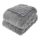 Darrahopens Baby & Kids > Kid's Furniture > Toy Boxes VEVOR Weighted Blanket, 9 kg, 1524 x 2032 mm Queen Size, Sherpa Fleece Heavy Blanket with Glass Beads, Soft Warm Cozy Fluffy Touch, for 90-113 kg Adults, Anxiety Stress Relief, Improve Sleep, Grey