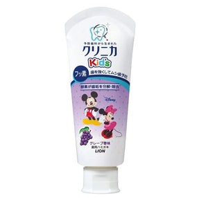 Darrahopens Baby & Kids > Nursing [6-PACK] Lion Japan CLINICA Kid's Toothpaste 60g  ( 2 Flavours Available ) Grape