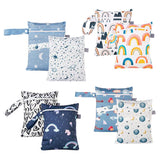 Darrahopens Baby & Kids > Nursing > Baby Health & Grooming Kits 2Pcs/Set 18 X 25Cm Small Waterproof Wet Bag Stroller Hanging Organizer Bag - ES075-013
