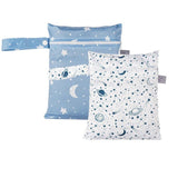 Darrahopens Baby & Kids > Nursing > Baby Health & Grooming Kits 2Pcs/Set 18 X 25Cm Small Waterproof Wet Bag Stroller Hanging Organizer Bag - ES075-013