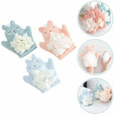 Darrahopens Baby & Kids > Nursing > Baby Health & Grooming Kits Children'S Bath Sponge Glove Cartoon Baby Kids Bath Shower Gloves Bath Sponge Bath Puppet Washcloth Towel With Animal