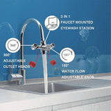 Darrahopens Baby & Kids > Nursing > Baby Health & Grooming Kits Faucet Mounted Eyewash Station with Cover,Reliable First-AID Emergency Eye Wash Unit for Sink Attachment Lab,Factory In Australia - Darrahopens