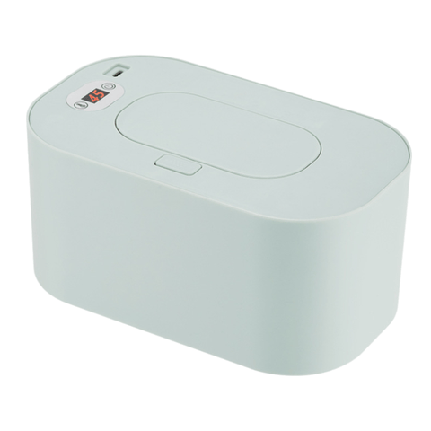Darrahopens Baby & Kids > Nursing > Baby Health & Grooming Kits Green Portable USB Baby Wipe Warmer with LED Display and Top-Heating Moisture Protection – Intelligent Constant Temp Dispenser Case for Travel and Home