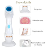 Darrahopens Baby & Kids > Nursing > Baby Health & Grooming Kits Pink Waterproof Facial Cleansing Spin Brush Set - Rechargeable with 3 Heads & Charging Stand