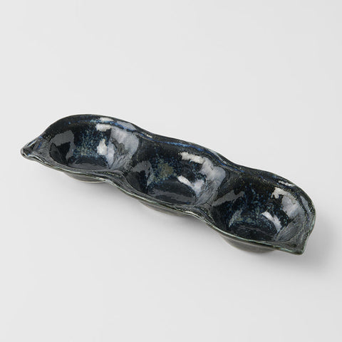Darrahopens Baby & Kids > Nursing > Nursing & Feeding Edamame Triple Pod Dish 200ml Indigo Blue