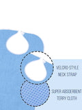 Darrahopens Baby & Kids > Nursing > Nursing & Feeding Grey Anti-Stain Feeding Apron with Pocket – Adjustable Care Bib for Elderly & Disabled Adults (2-Pack)