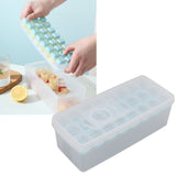 Darrahopens Baby & Kids > Nursing > Nursing & Feeding Ice Cube Tray Safe Healthy Easy Release Stackable 24 Cubes Multipurpose Ice Maker Mold with Lid for Popsicles Puddings Blue In Australia - Darrahopens