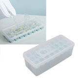 Darrahopens Baby & Kids > Nursing > Nursing & Feeding Ice Cube Tray Safe Healthy Easy Release Stackable 24 Cubes Multipurpose Ice Maker Mold with Lid for Popsicles Puddings Blue In Australia - Darrahopens