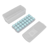 Darrahopens Baby & Kids > Nursing > Nursing & Feeding Ice Cube Tray Safe Healthy Easy Release Stackable 24 Cubes Multipurpose Ice Maker Mold with Lid for Popsicles Puddings Blue In Australia - Darrahopens