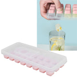 Darrahopens Baby & Kids > Nursing > Nursing & Feeding Ice Cube Tray Safe Healthy Easy Release Stackable 24 Cubes Multipurpose Ice Maker Mold with Lid for Popsicles Puddings Pink In Australia - Darrahopens