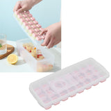 Darrahopens Baby & Kids > Nursing > Nursing & Feeding Ice Cube Tray Safe Healthy Easy Release Stackable 24 Cubes Multipurpose Ice Maker Mold with Lid for Popsicles Puddings Pink In Australia - Darrahopens
