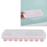 Darrahopens Baby & Kids > Nursing > Nursing & Feeding Ice Cube Tray Safe Healthy Easy Release Stackable 24 Cubes Multipurpose Ice Maker Mold with Lid for Popsicles Puddings Pink In Australia - Darrahopens