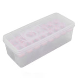 Darrahopens Baby & Kids > Nursing > Nursing & Feeding Ice Cube Tray Safe Healthy Easy Release Stackable 24 Cubes Multipurpose Ice Maker Mold with Lid for Popsicles Puddings Pink In Australia - Darrahopens